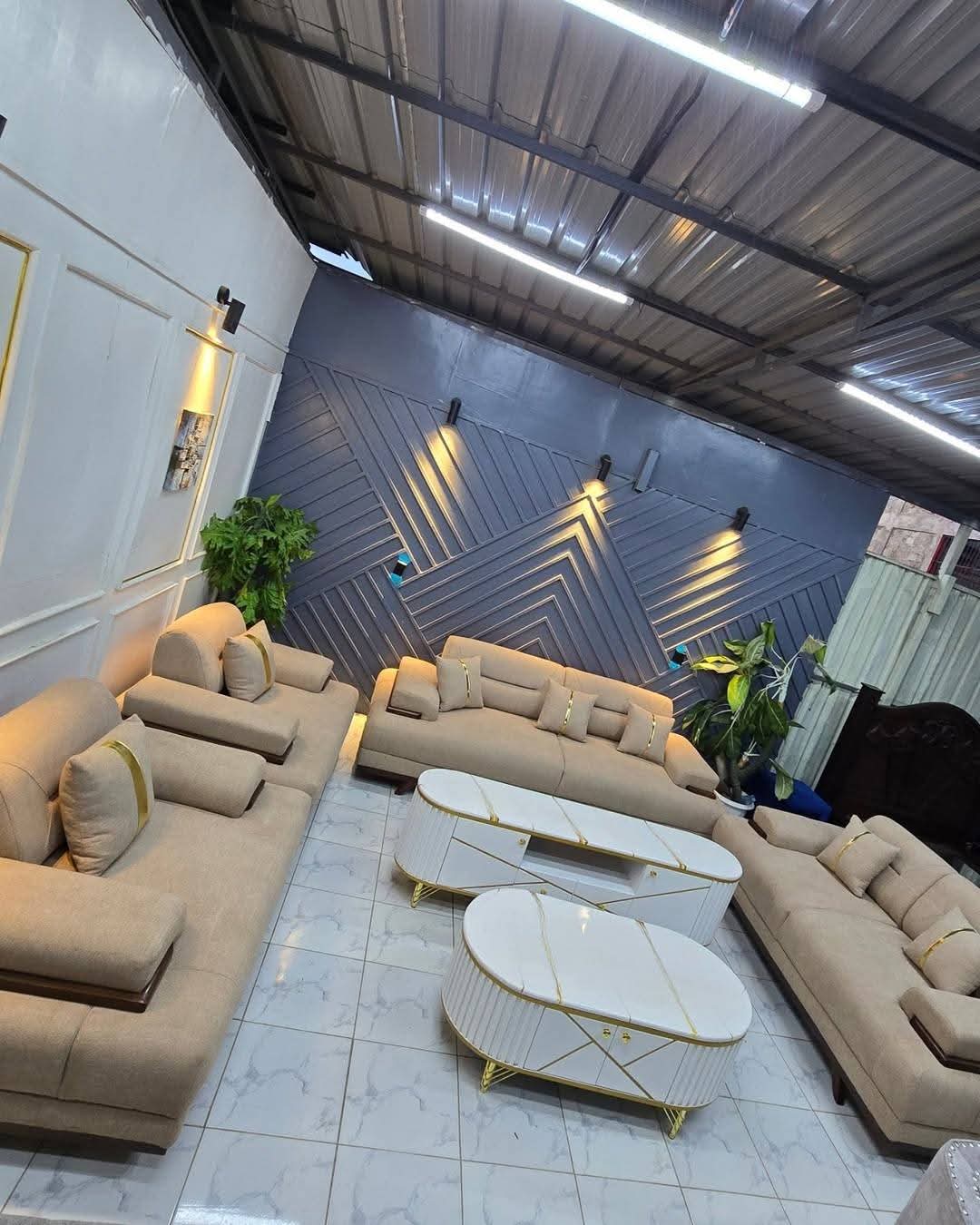Amber sofa 7 seater selling at kshs 169,999 Made with soft foams and Dr. Mattress pocket springs